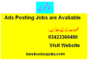  Online Ads Posting Jobs in Pakistan