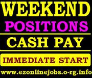 (Ft and Pt) URGENT Cash Jobs,  Staff Wanted.